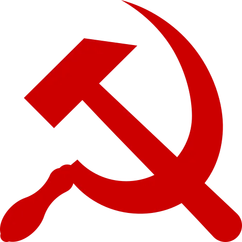 党徽(镰刀与锤头图案)· 公有领域素材作示意