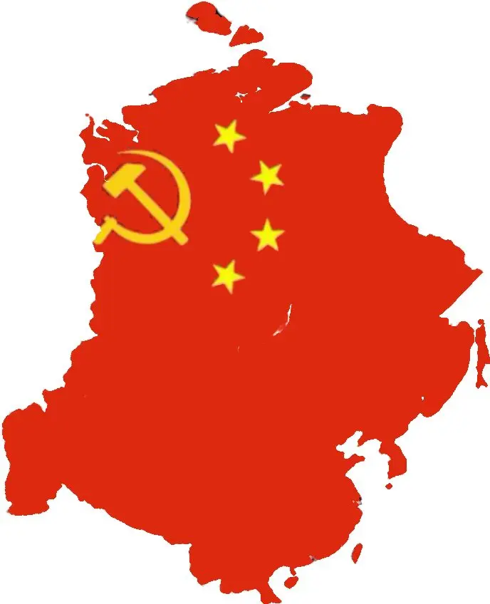 新唐人民共和国版图示意